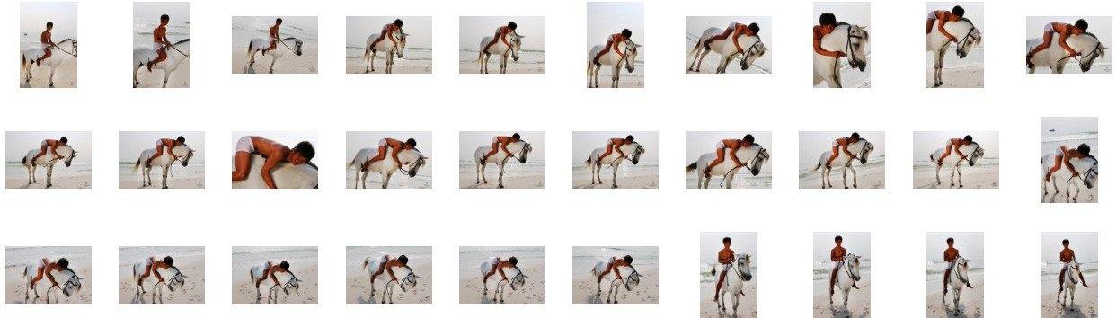 David in White Spandex Shorts Riding Bareback on White Pony, Part 3 - Riding.Vision