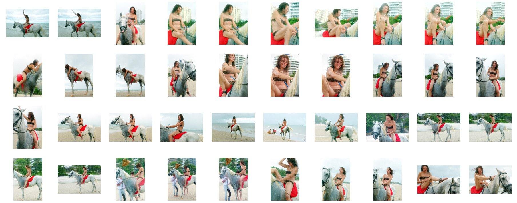 Claire in Bikini Riding Bareback on White Arabian Horse, Part 10 - Riding.Vision