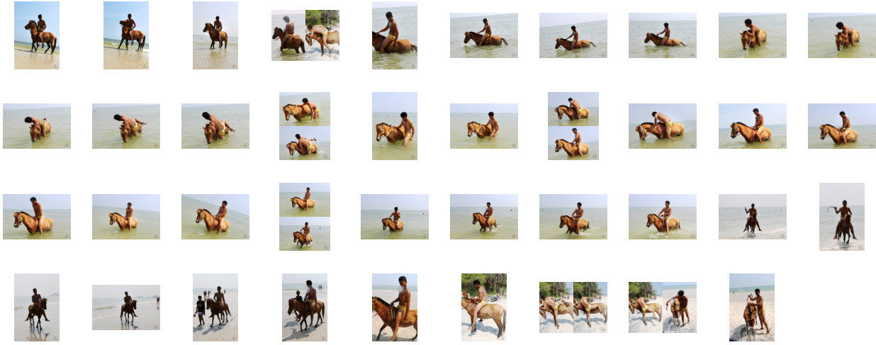 Leon in Golden Spandex Shorts Riding Bareback on Golden Pony, Part 11 - Riding.Vision