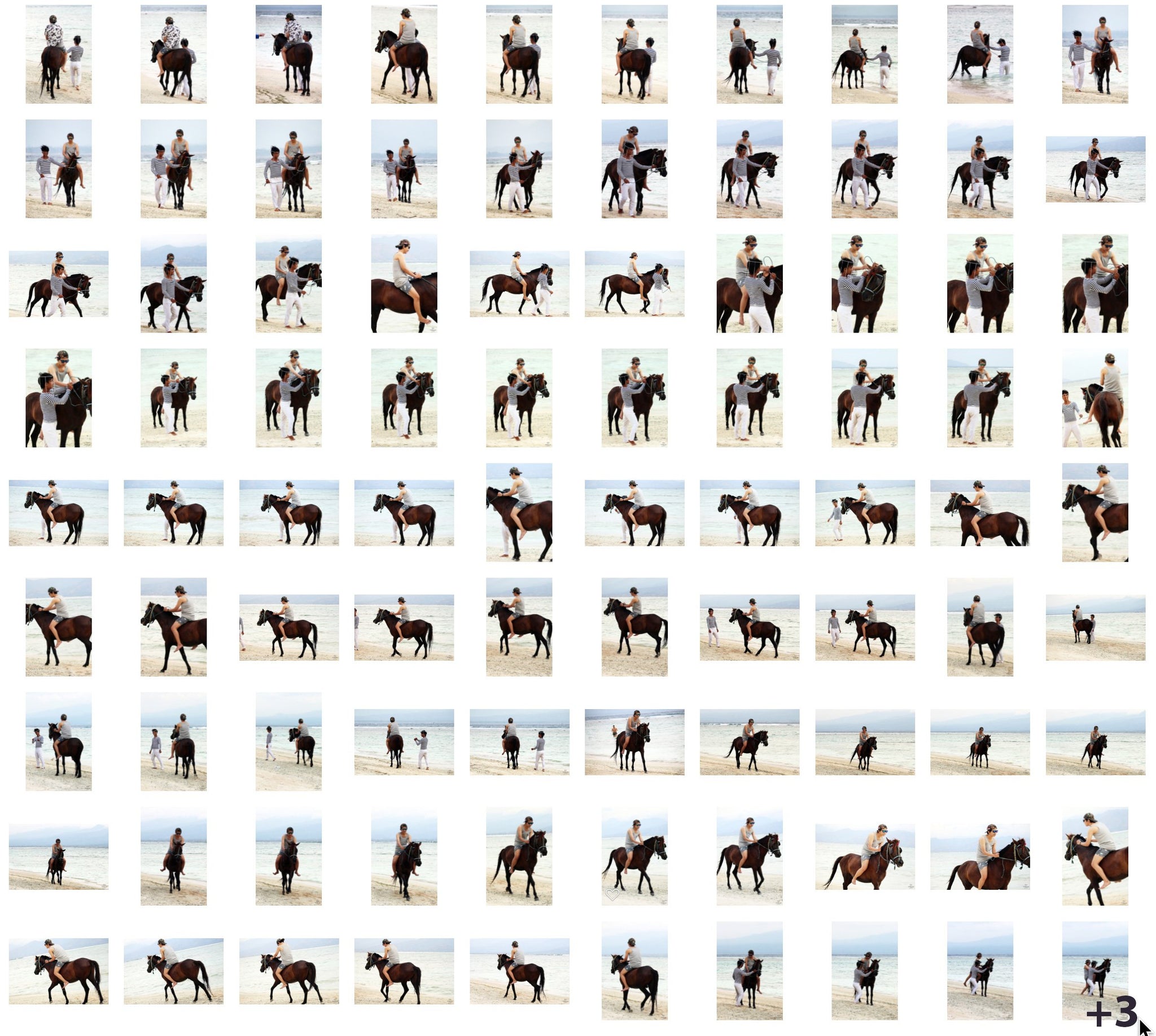 Gesang Riding Bareback on Brown Pony - Riding.Vision