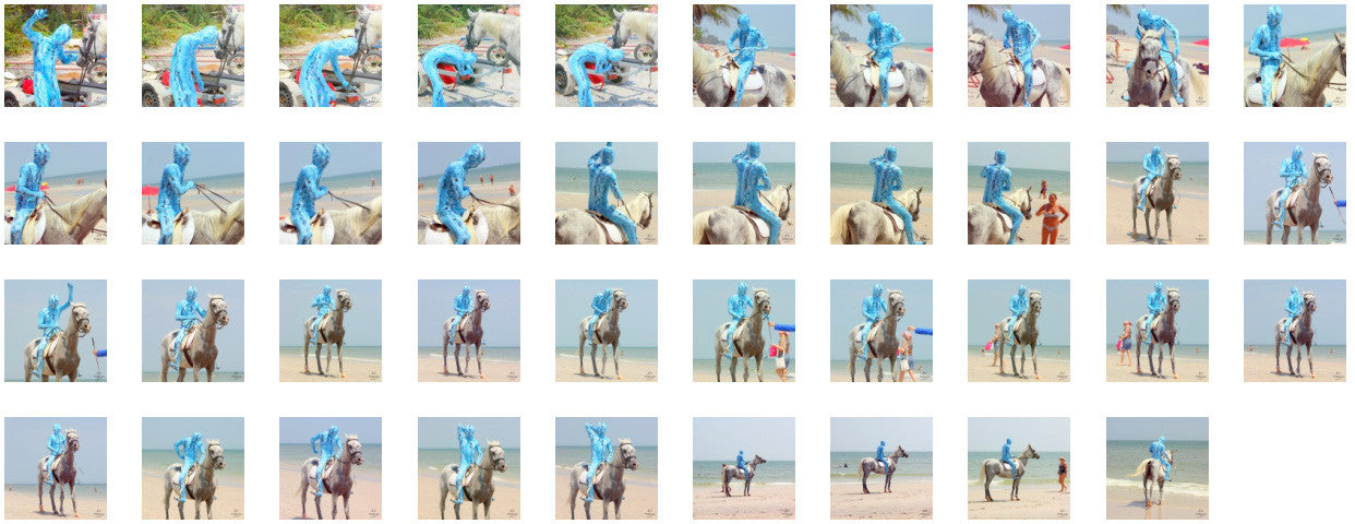 Reptile Zentai Riding with Saddle on White Arabian, Part 1 - Riding.Vision