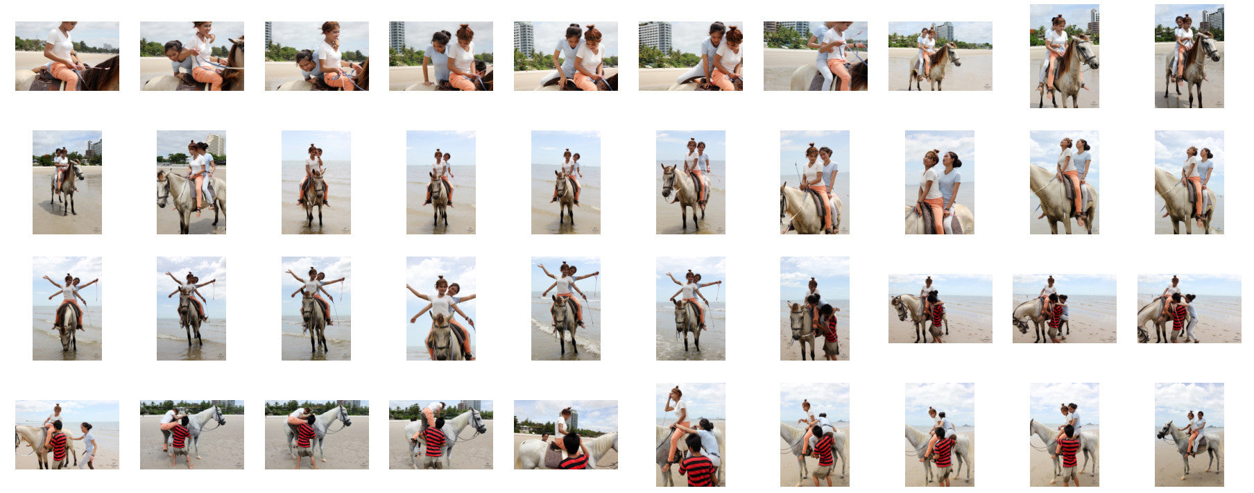Som and Suporn in Jodhpurs Riding DOUBLE with Saddle on Horse, Part 1 - Riding.Vision