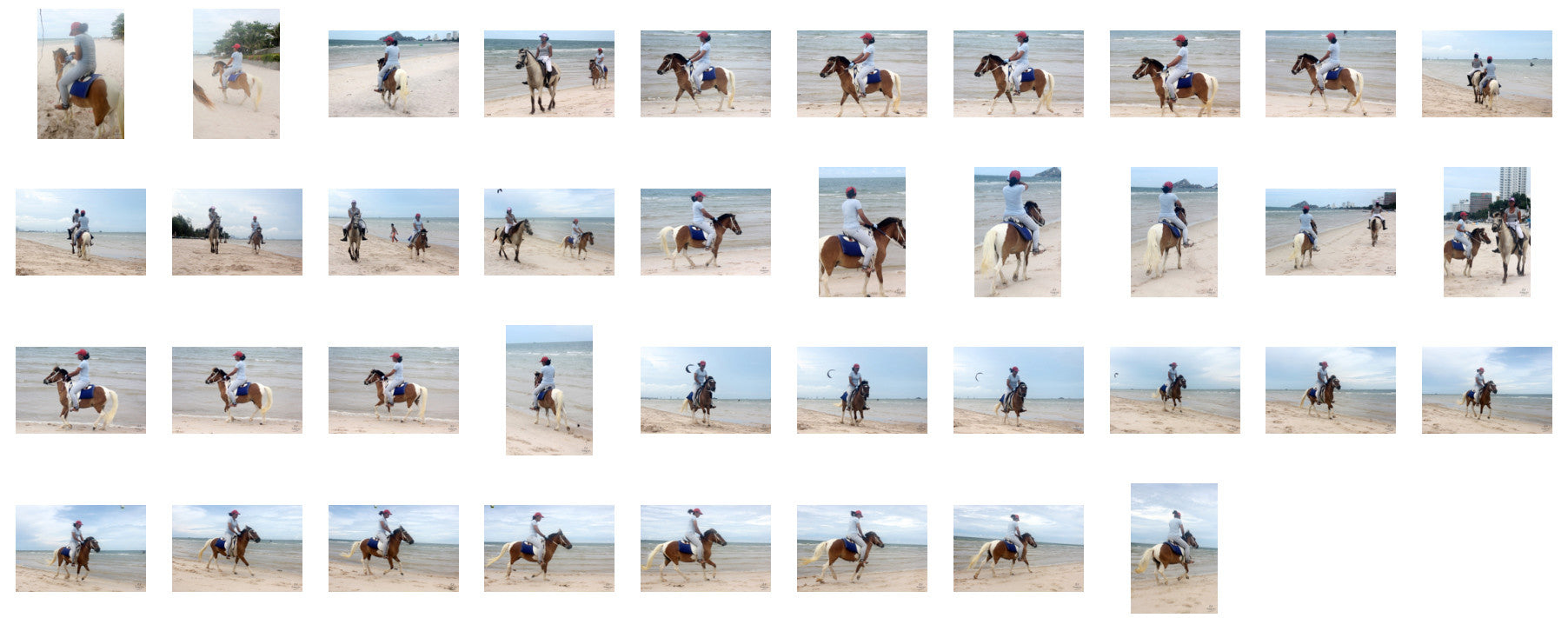 Nam in Jodhpurs Riding with Saddle on Brown-White Pony, Part 1 - Riding.Vision