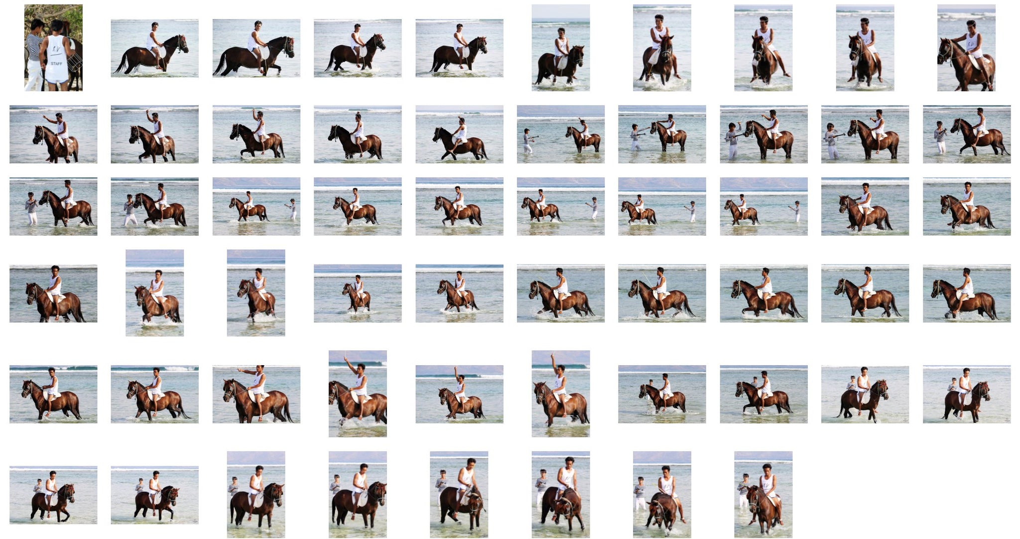 Rimbo Riding on Brown Pony, Part 1 - Riding.Vision
