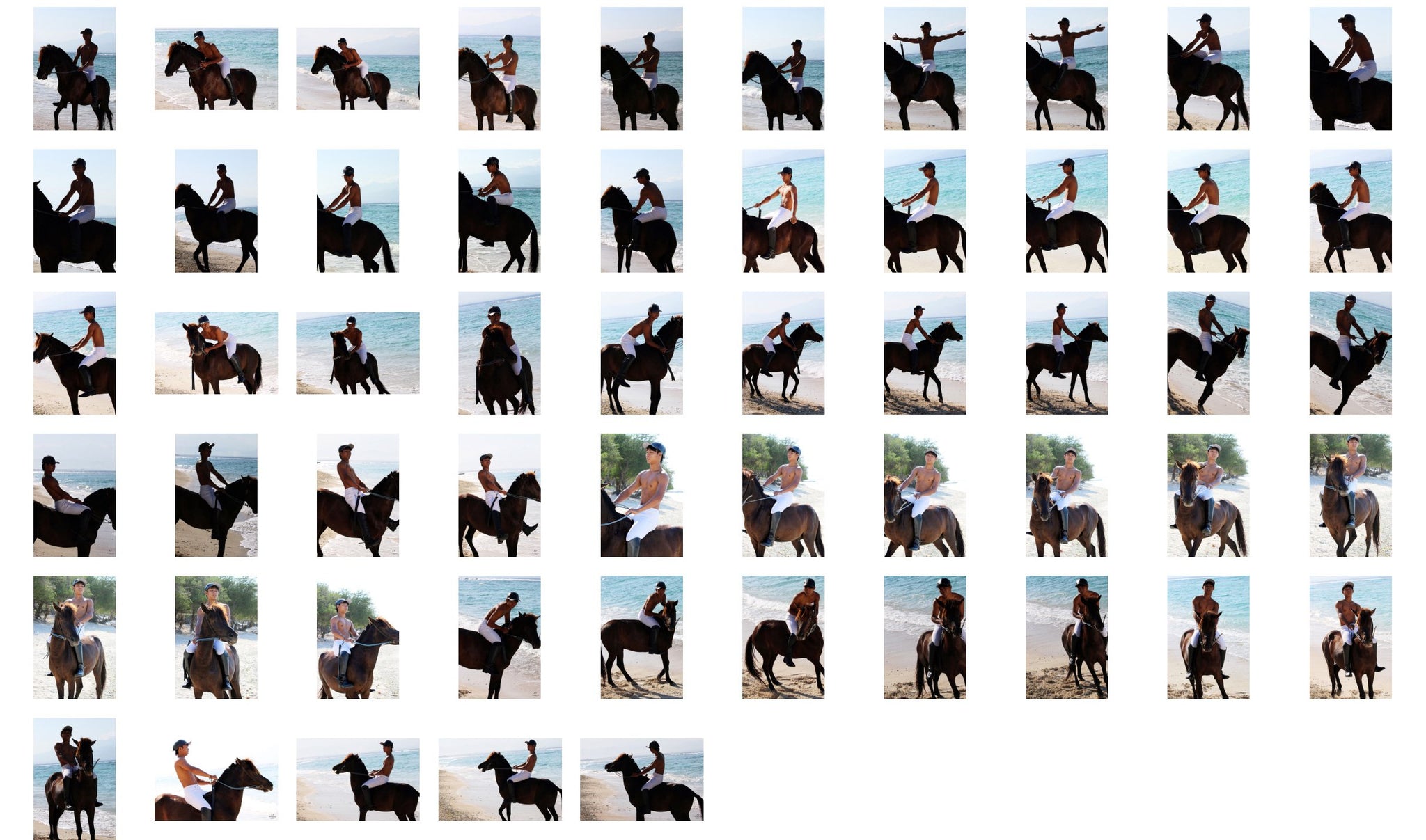 Intan in Jodhpurs and Ridingboots Riding Bareback on Brown Horse, Part 1 - Riding.Vision