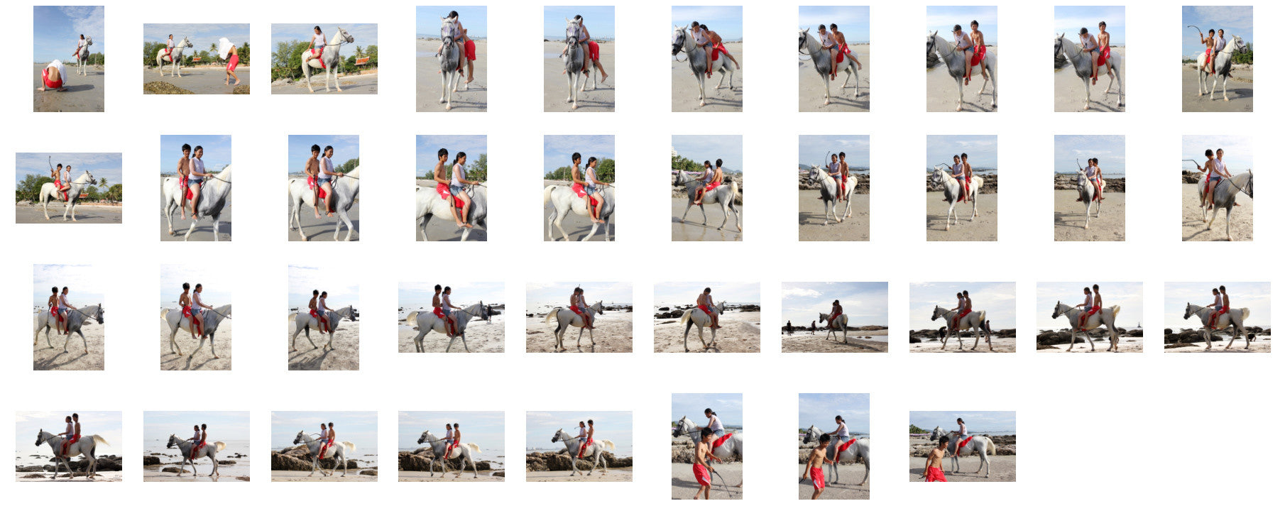 Nam and David Riding DOUBLE on White Arabian Horse - Riding.Vision