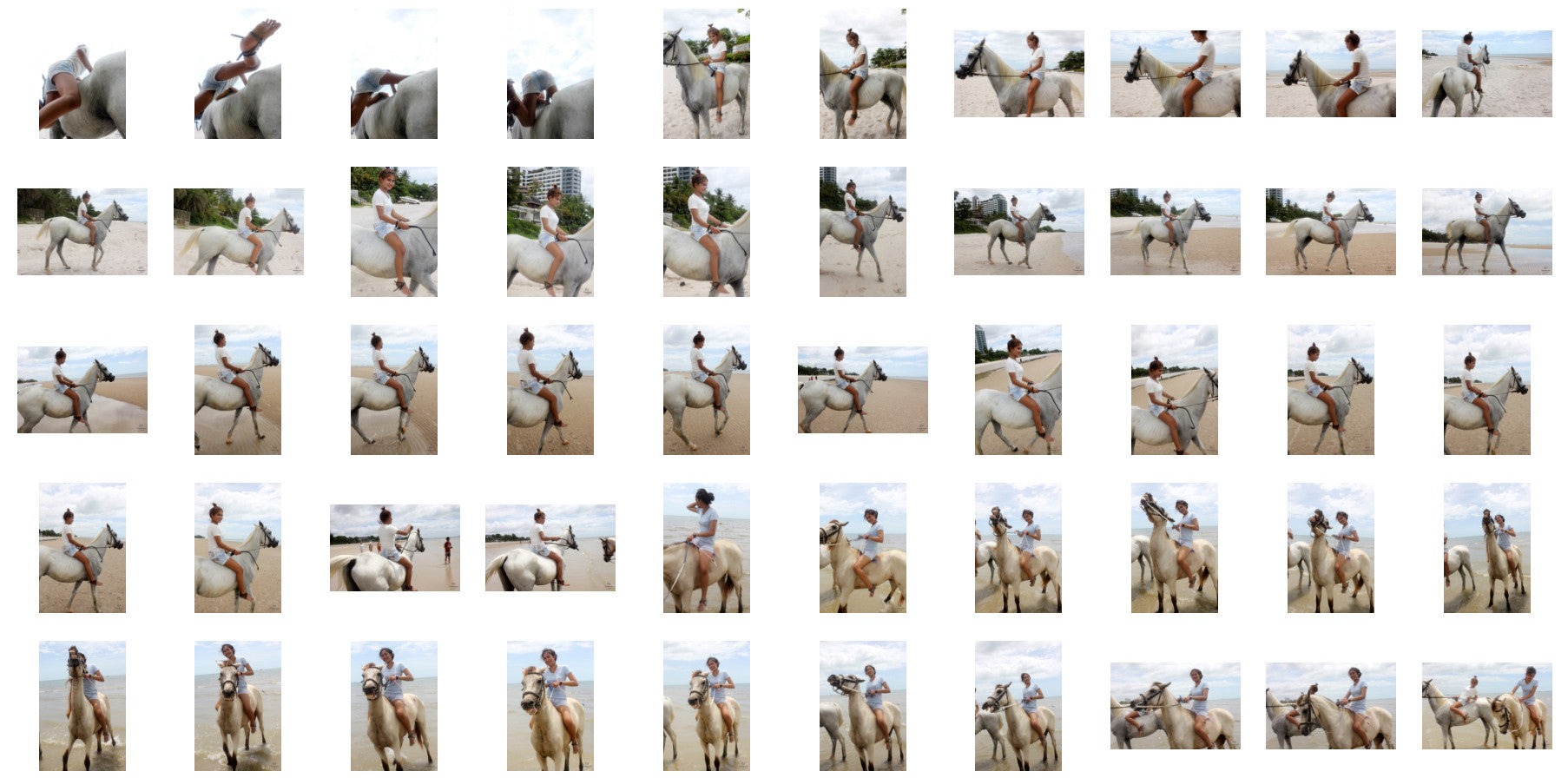 Som and Suporn in Hotpants Riding Bareback on Horses, Part 1 - Riding.Vision