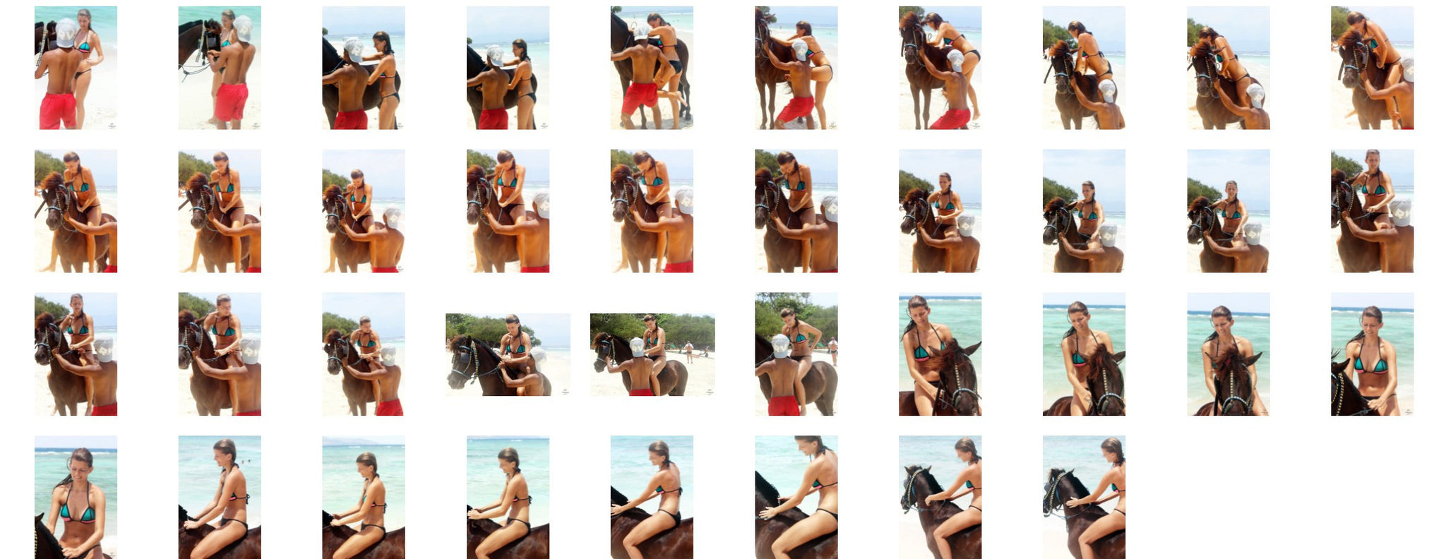 Madison in Bikini Riding Bareback on Brown Pony, Part 1 - Riding.Vision