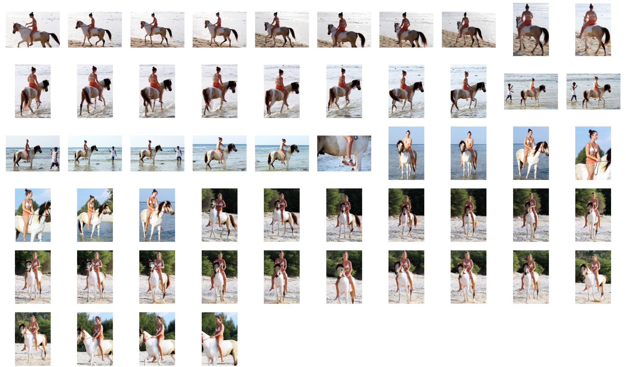 Petra in Bikini Riding Bareback on Buckskin Horse, Part 2 - Riding.Vision
