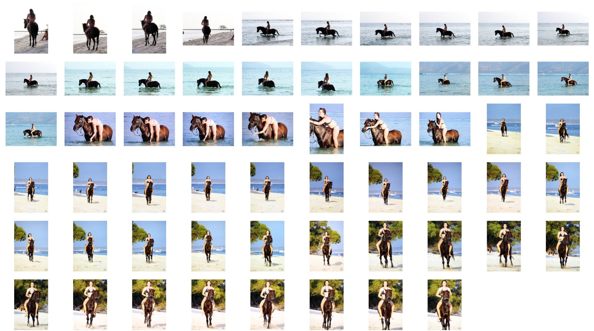 Gemma in Black Bikini Riding Bareback on Brown Pony, Part 2 - Riding.Vision
