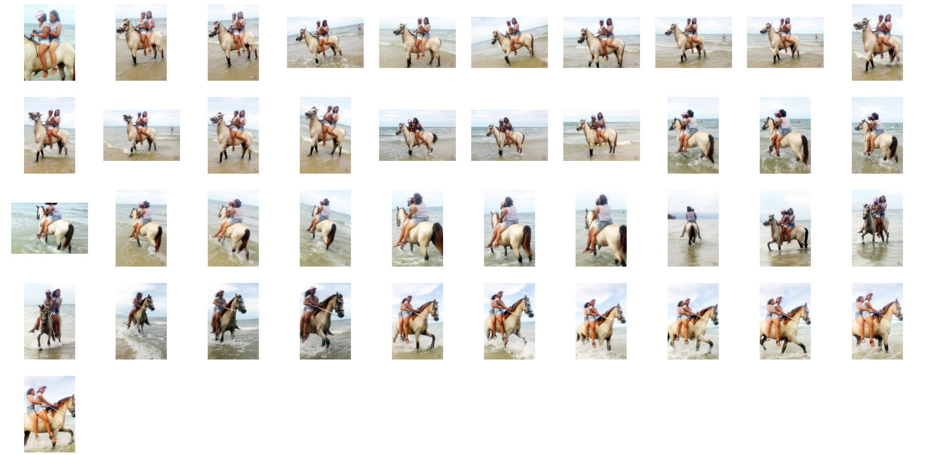 Nam and Titaporn Riding DOUBLE Bareback on Buckskin Horse, Part 2 - Riding.Vision