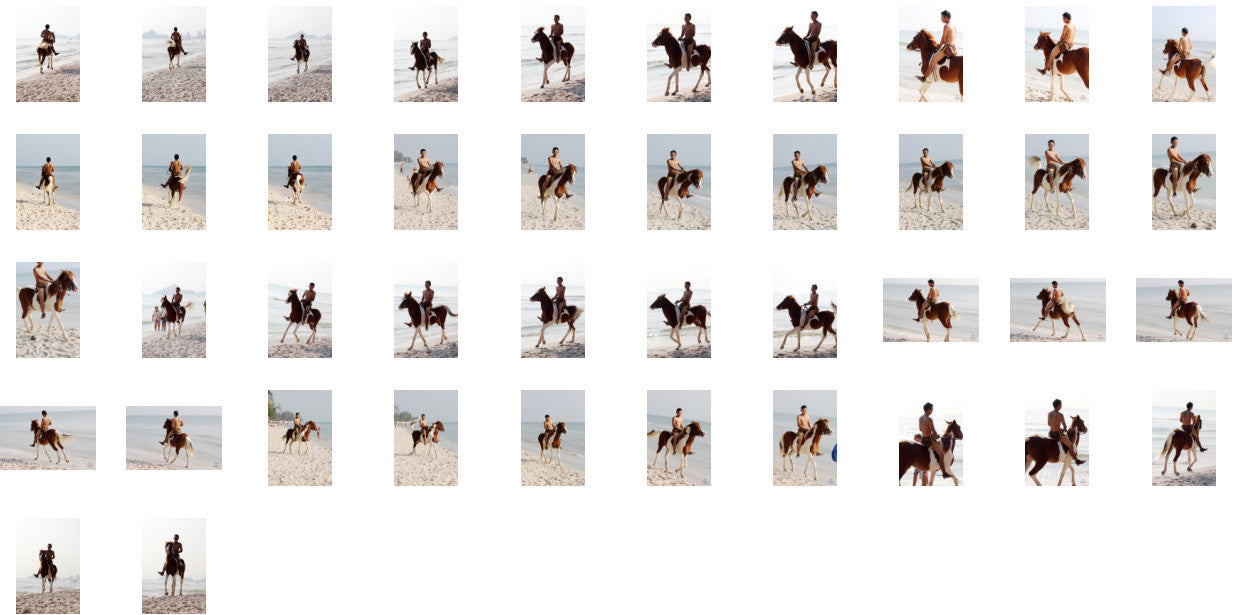 Kai in Brown Sprinter Shorts Riding Bareback on Brown-White Horse, Part 2 - Riding.Vision