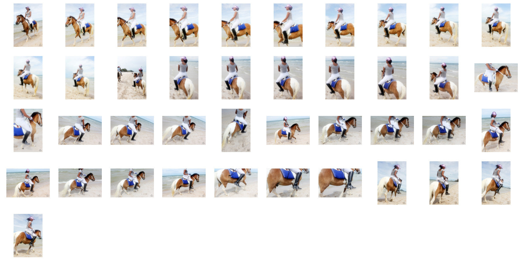 Titaporn in Jodhpurs Riding with Saddle on Brown-White Pony, Part 2 - Riding.Vision