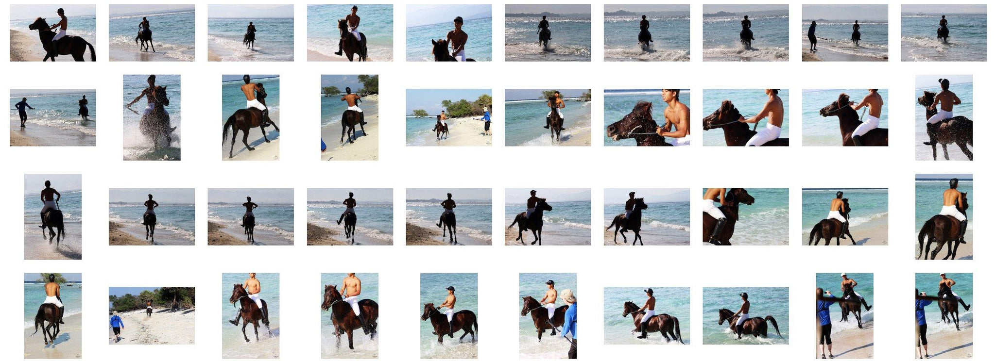 Intan in Jodhpurs and Ridingboots Riding Bareback on Brown Horse, Part 2 - Riding.Vision