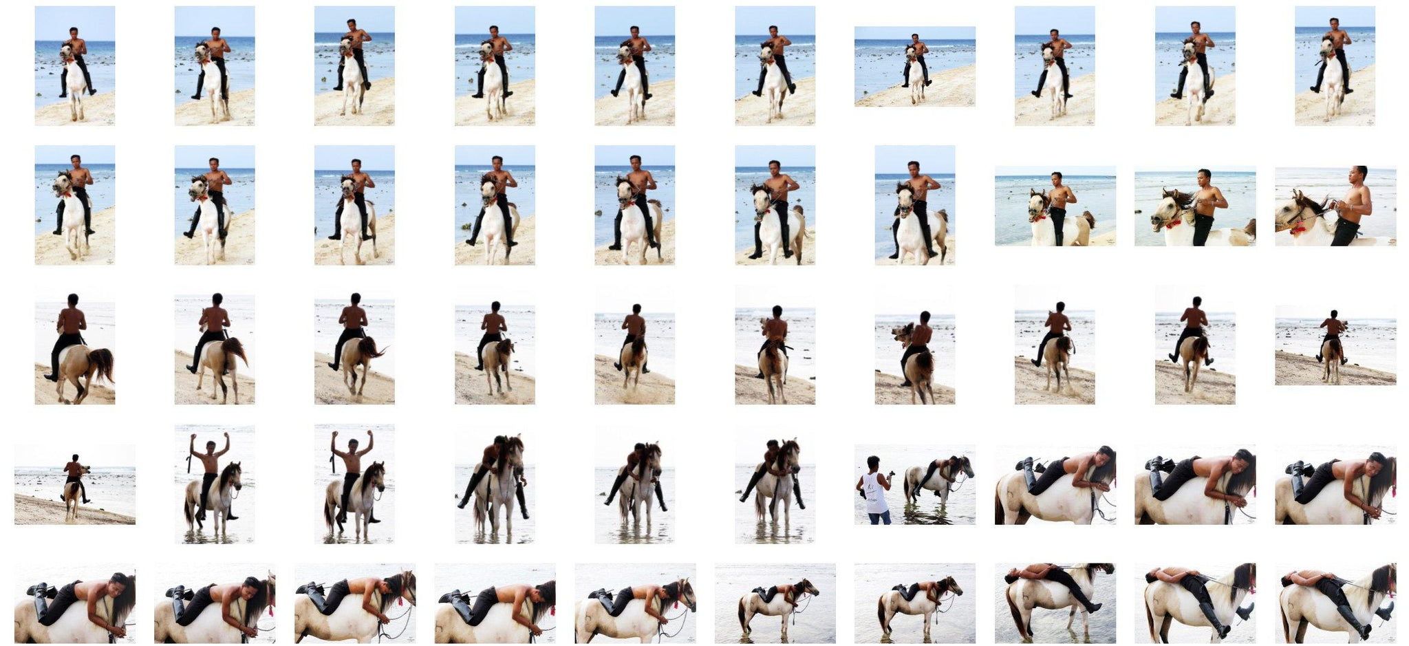 Emas in Jodhpurs and Ridingboots Riding Bareback on Buckskin Horse, Part 2 - Riding.Vision