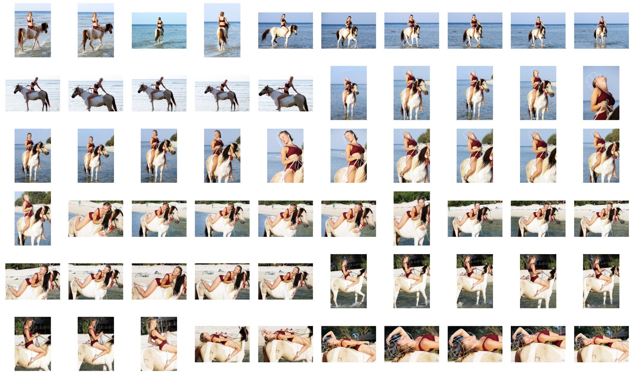 Victoria (Yoga Teacher) in Bikini Riding Bareback on Buckskin Horse, Part 2 - Riding.Vision
