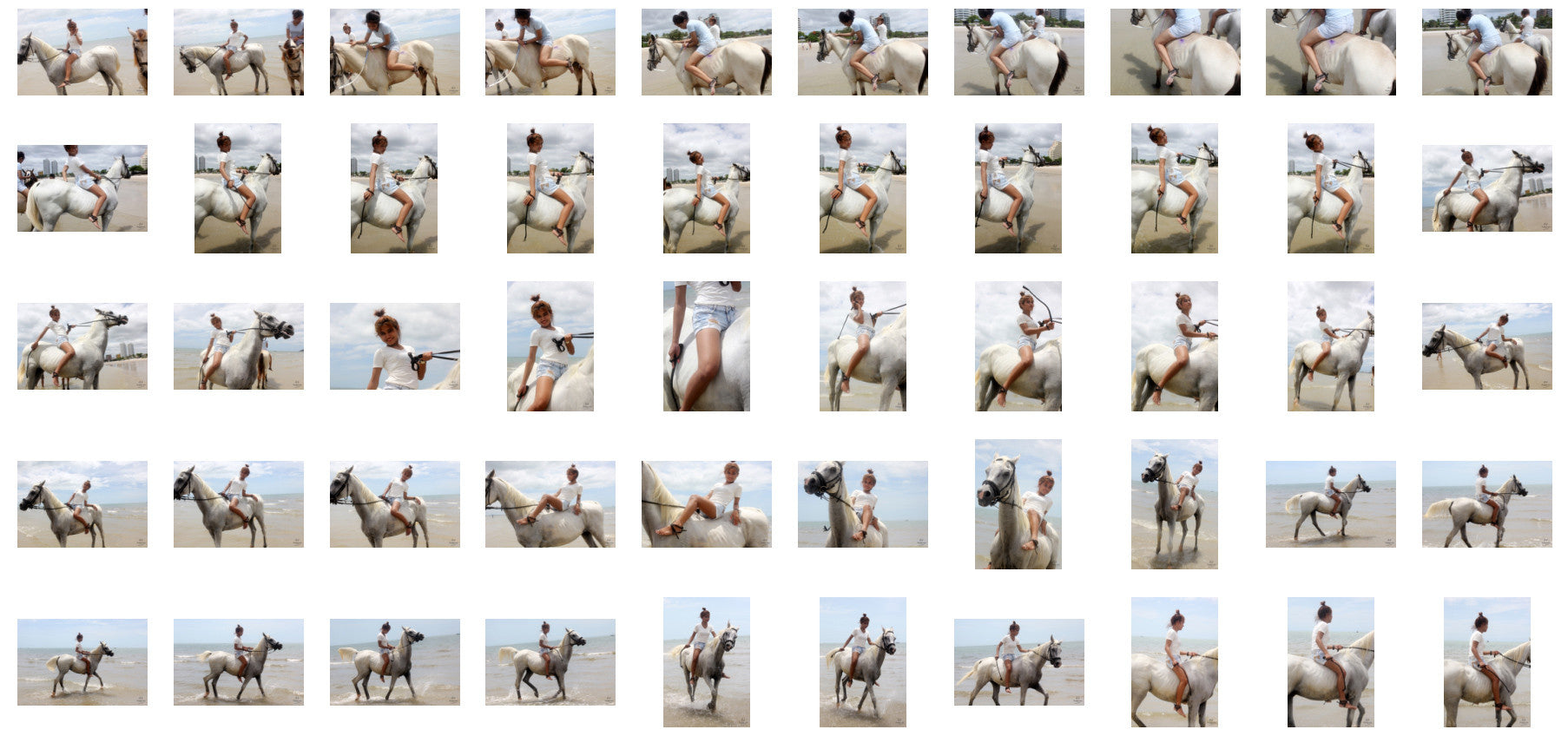 Som and Suporn in Hotpants Riding Bareback on Horses, Part 2 - Riding.Vision