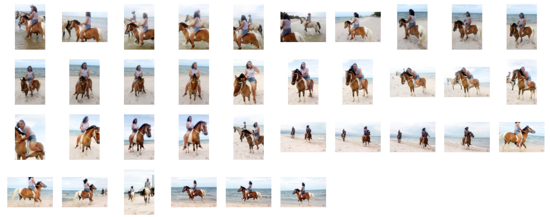 Nam in Hotpants Riding Bareback on Brown-White Pony, Part 2 - Riding.Vision