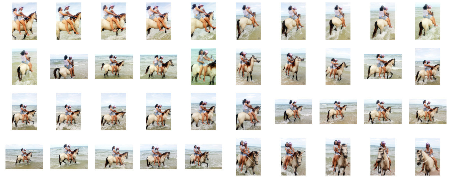 Nam and Titaporn Riding DOUBLE Bareback on Buckskin Horse, Part 3 - Riding.Vision