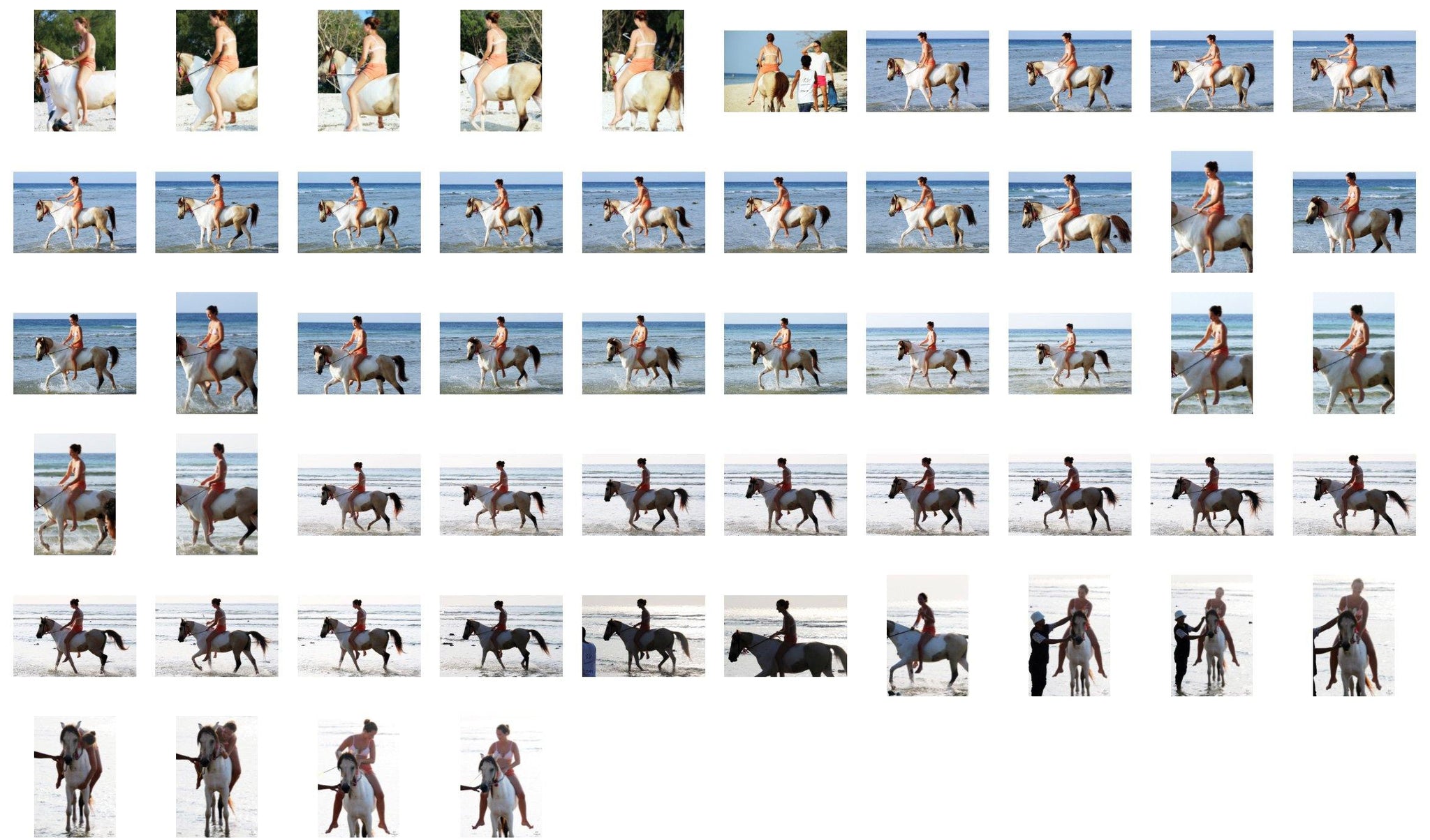 Petra in Bikini Riding Bareback on Buckskin Horse, Part 3 - Riding.Vision