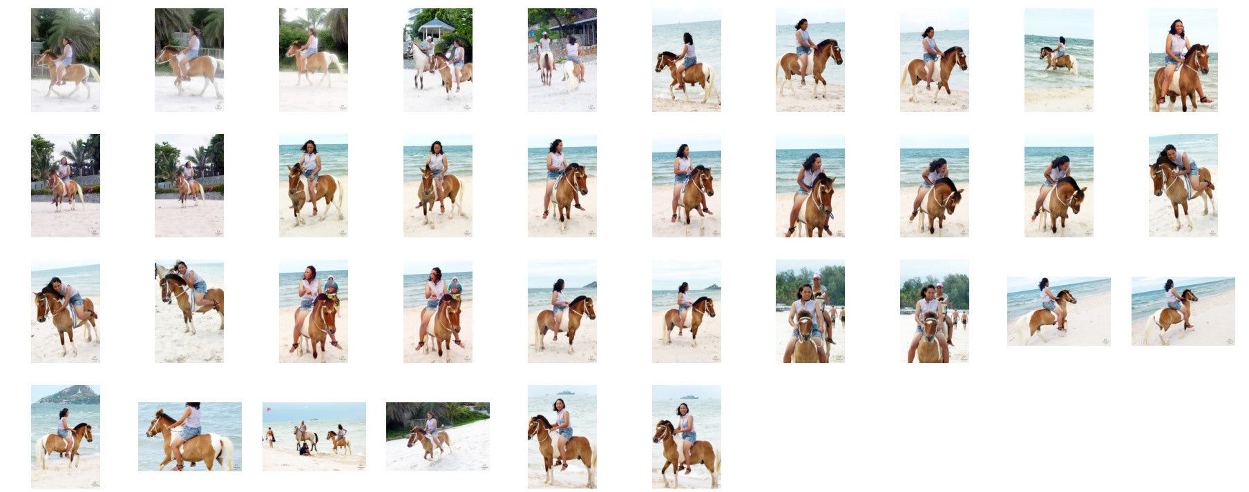 Nam in Hotpants Riding Bareback on Brown-White Pony, Part 3 - Riding.Vision