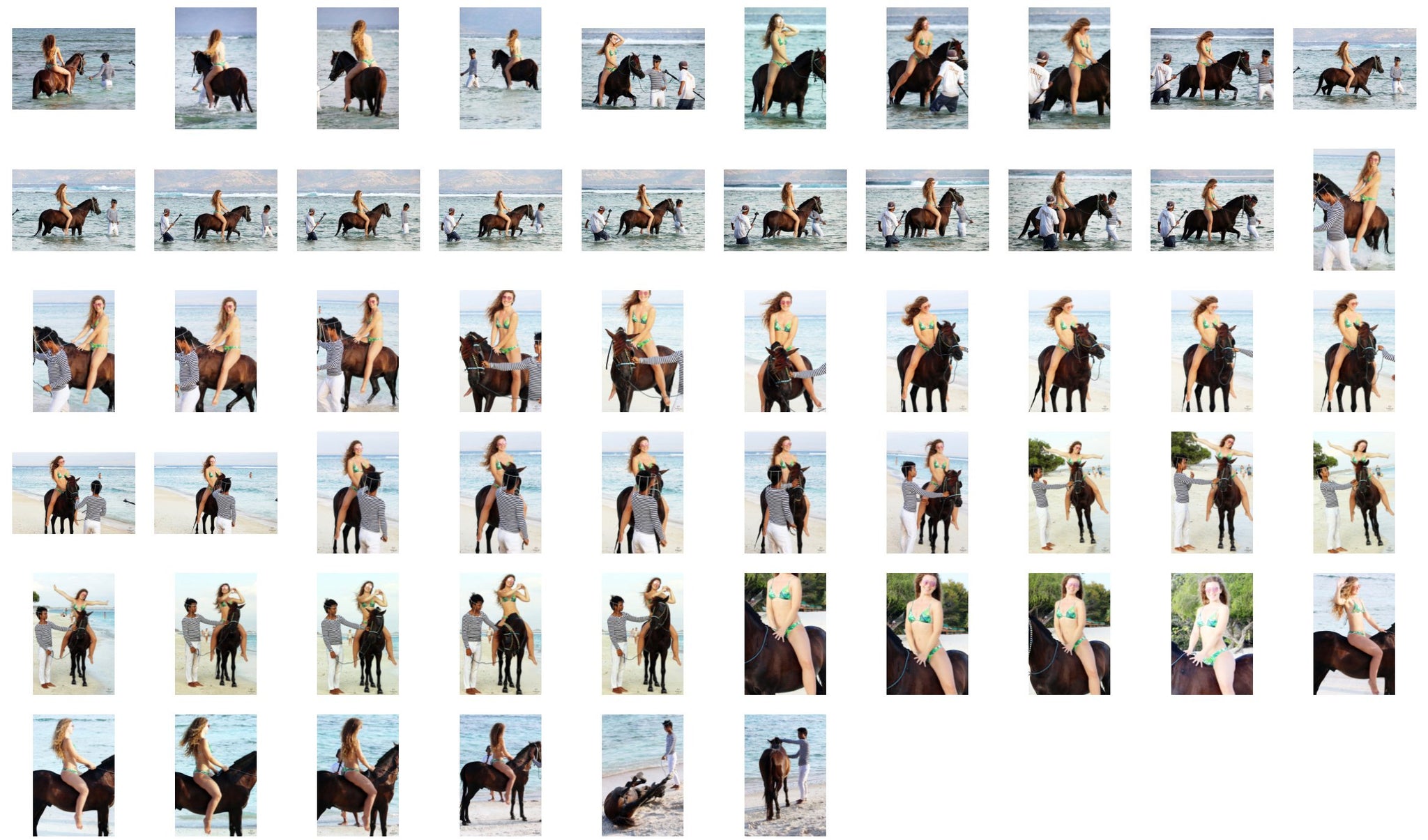 Iris D. in Bikini Riding Bareback on Brown Pony, Part 3 - Riding.Vision