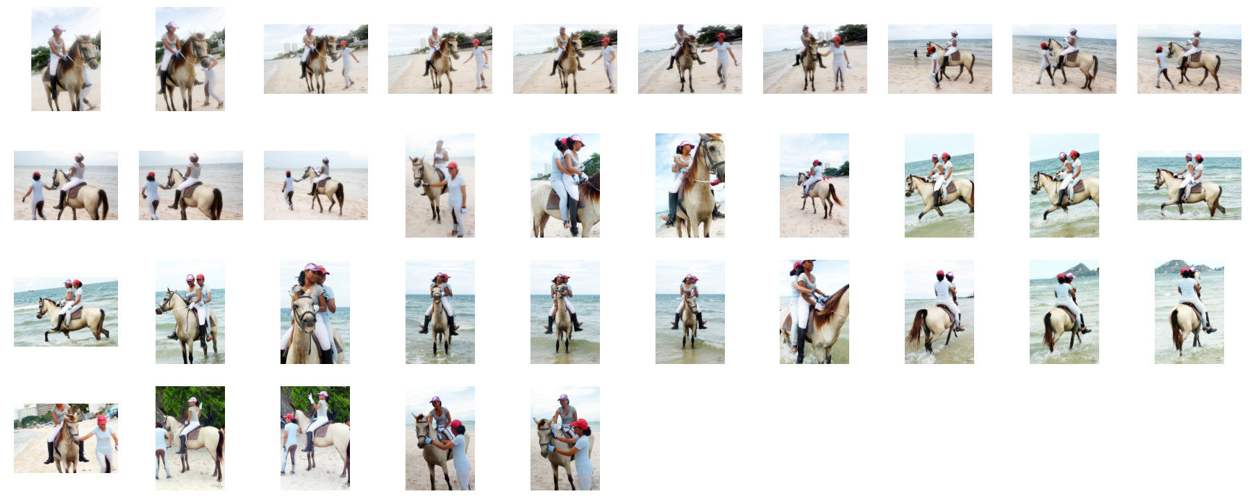 Nam and Titaporn Riding DOUBLE with Saddle on Buckskin Horse, Part 4 - Riding.Vision