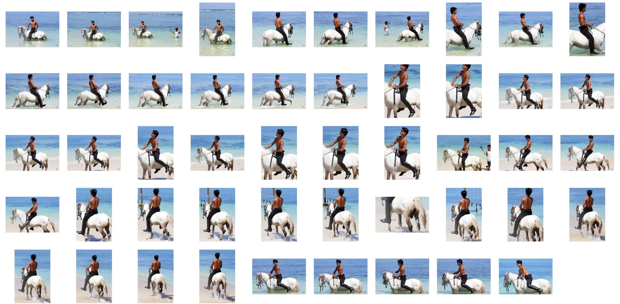 Intan in Jodhpurs Riding Bareback on White Pony, Part 4 - Riding.Vision