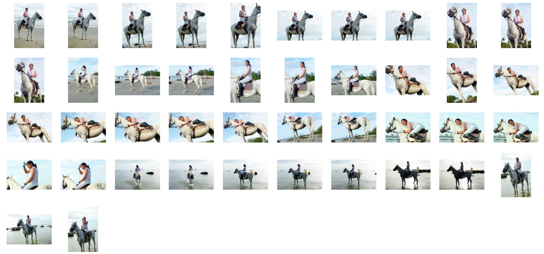 Nam in Jodhpurs Riding with Saddle on White Arabian Horse, Part 4 - Riding.Vision