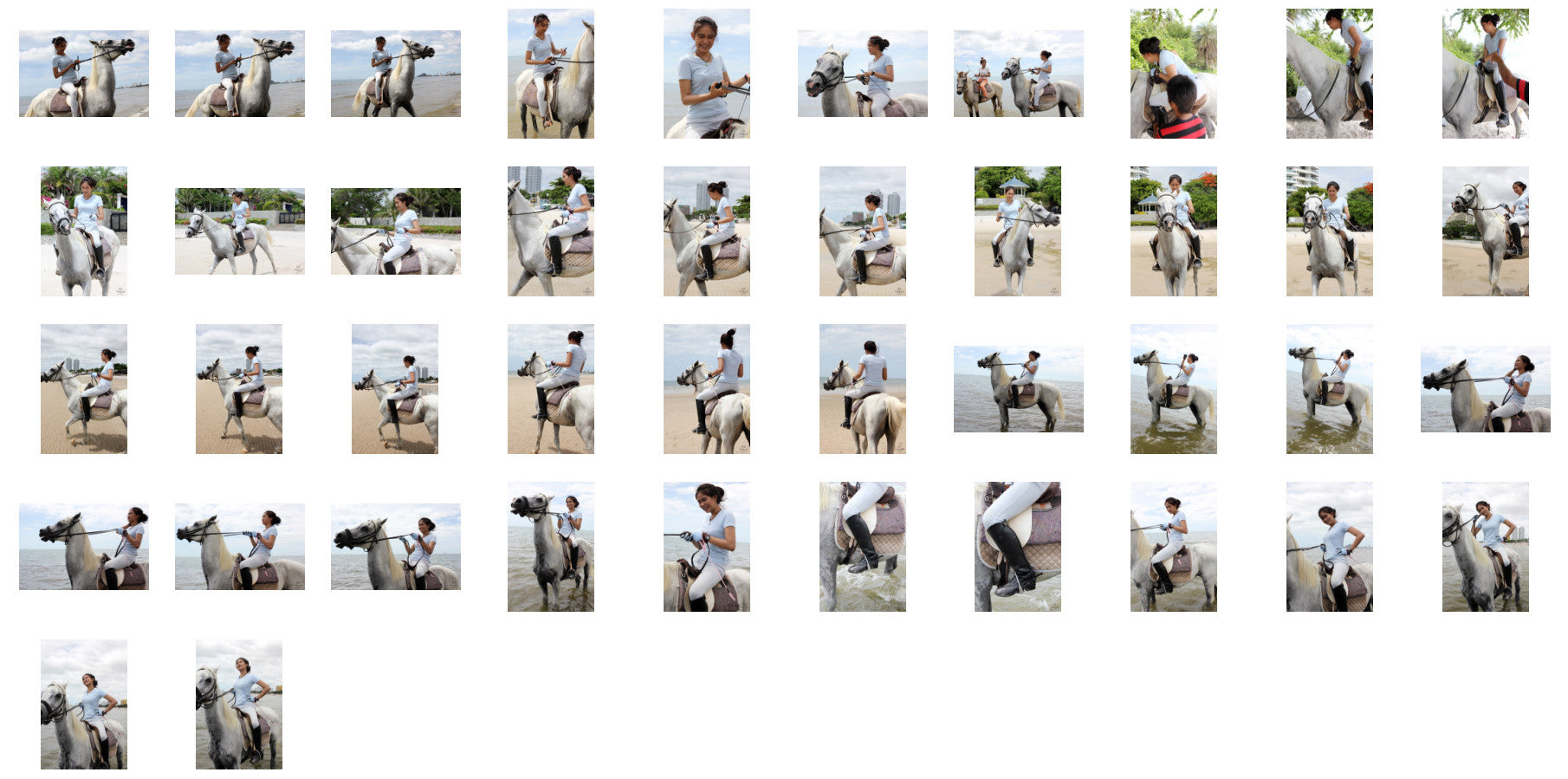 Som in Jodhpurs Riding with Saddle on White Arabian Horse, Part 4 - Riding.Vision