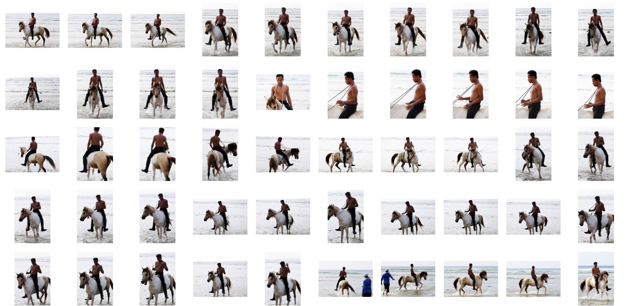 Emas in Jodhpurs and Ridingboots Riding Bareback on Buckskin Horse, Part 4 - Riding.Vision