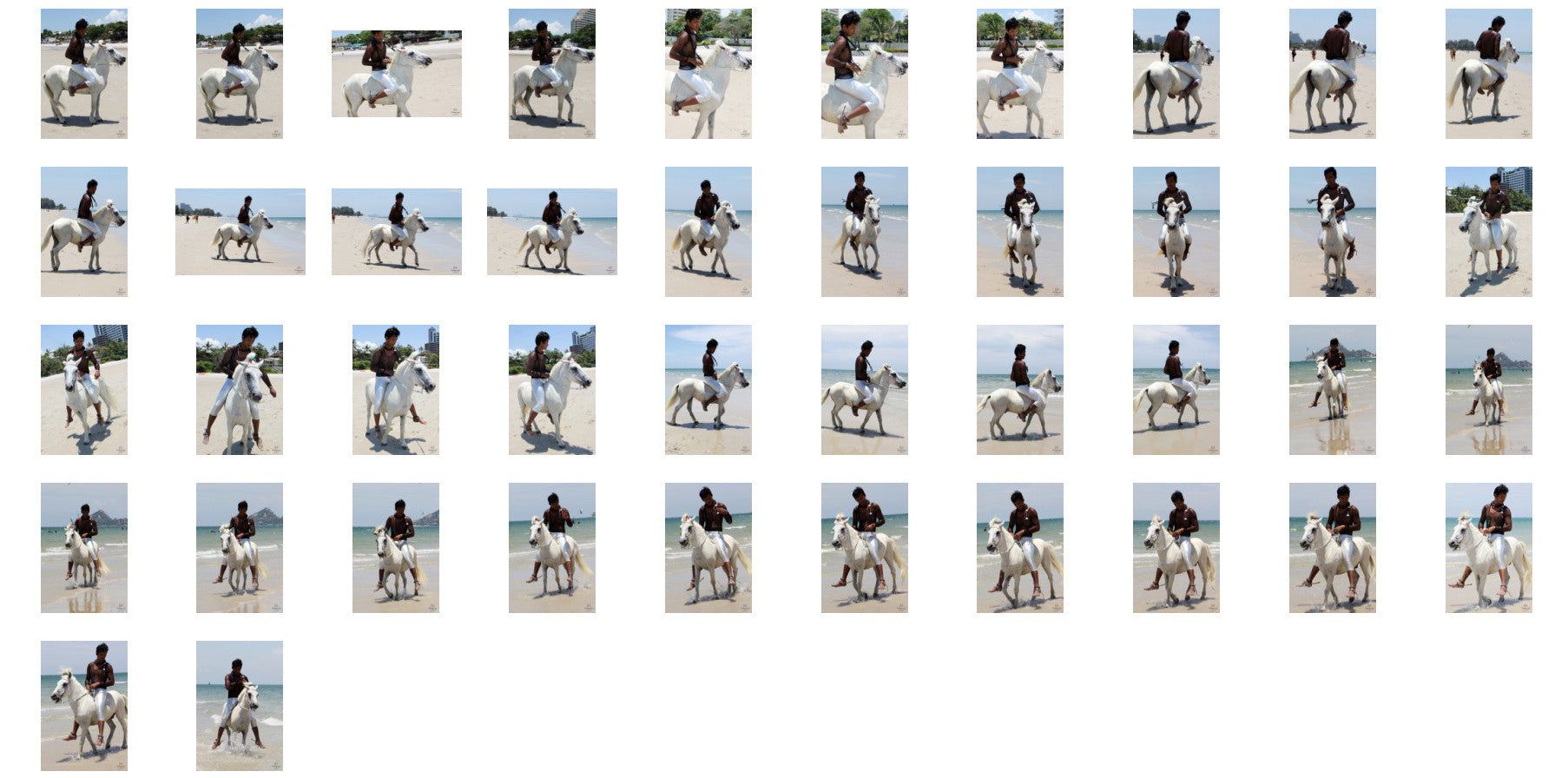 Leon in Silver Leggings and Netshirt Riding Bareback on White Pony, Part 5 - Riding.Vision