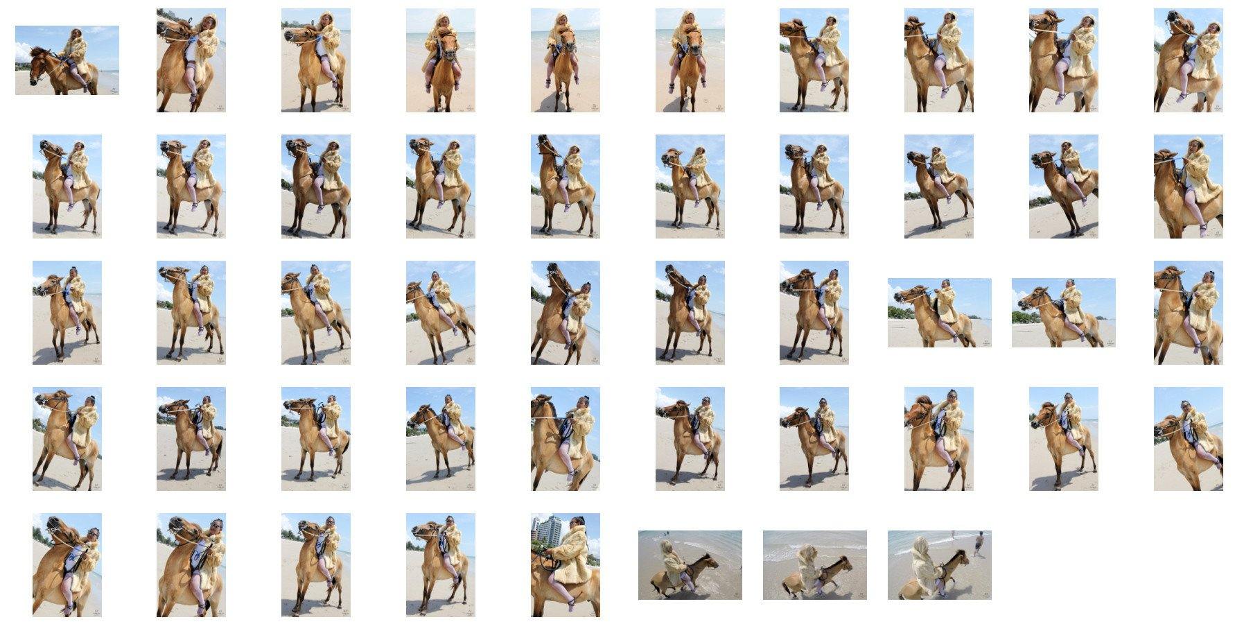 Araya with Fur Coat Riding Bareback on Golden Pony, Part 5 - Riding.Vision
