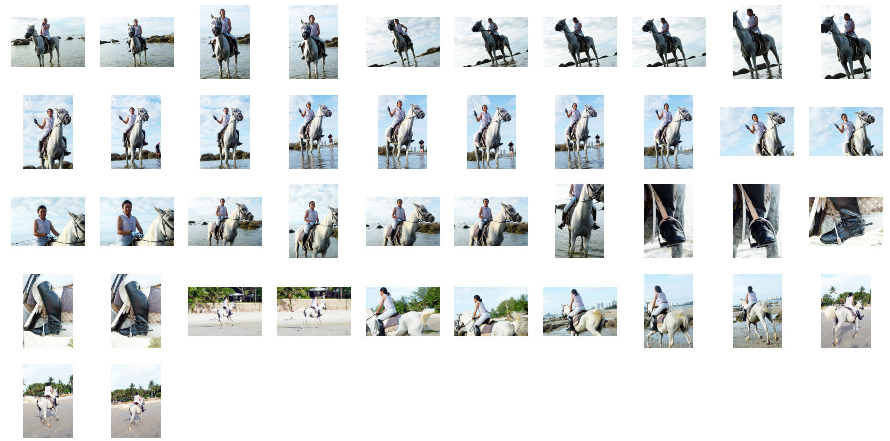 Nam in Jodhpurs Riding with Saddle on White Arabian Horse, Part 5 - Riding.Vision