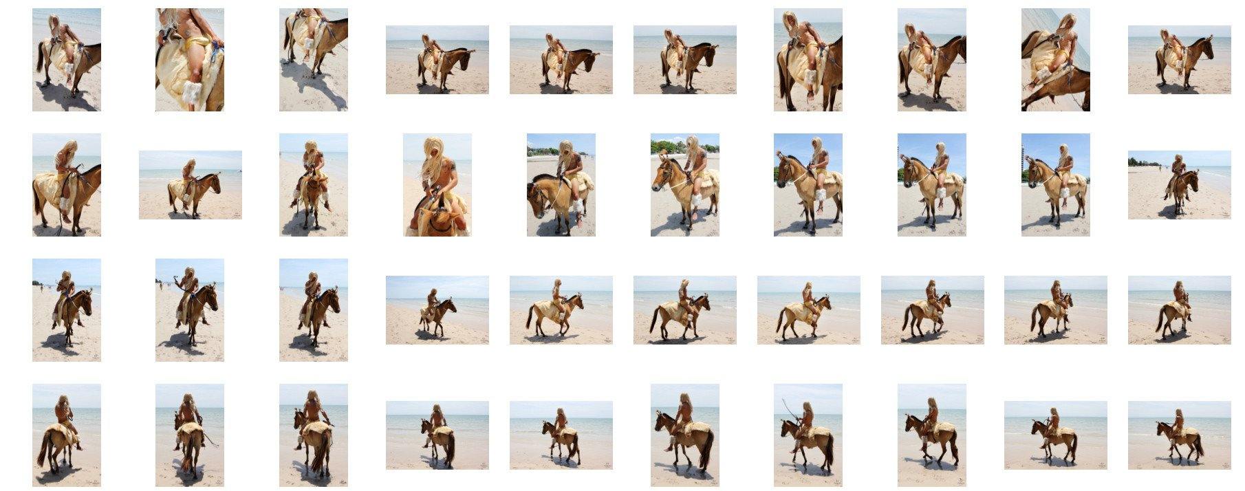 David in Fur Coat Riding Bareback on Golden Pony, Part 5 - Riding.Vision