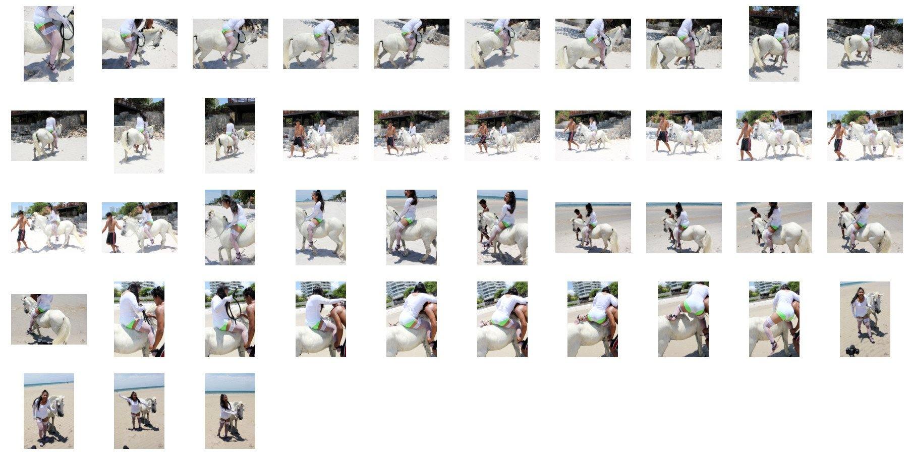 Araya in Stockings Riding Bareback on White Pony, Part 5 - Riding.Vision