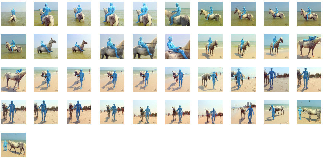 Reptile Zentai Riding Bareback on White Arabian, Part 5 - Riding.Vision