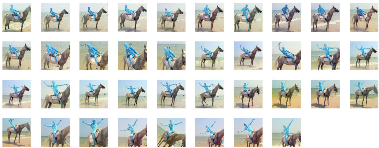 Reptile Zentai Riding with Saddle on White Arabian, Part 6 - Riding.Vision