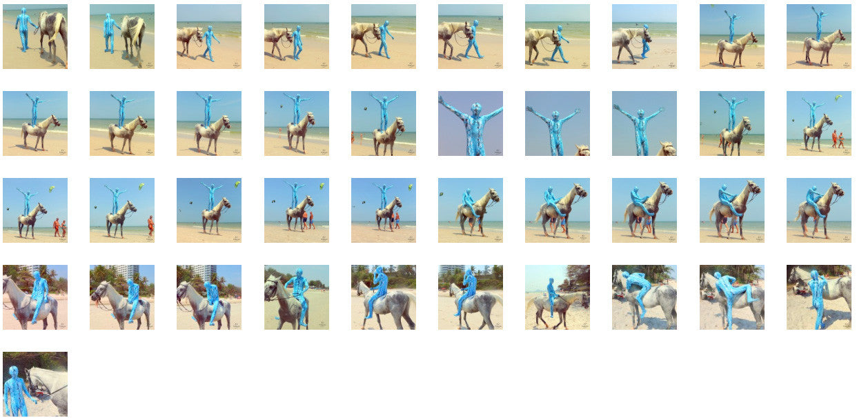 Reptile Zentai Riding Bareback on White Arabian, Part 6 - Riding.Vision