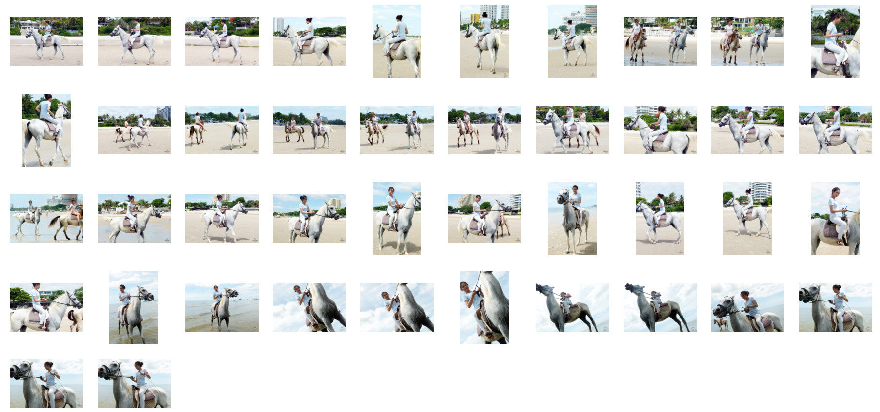 Som in Jodhpurs Riding with Saddle on White Arabian Horse, Part 6 - Riding.Vision