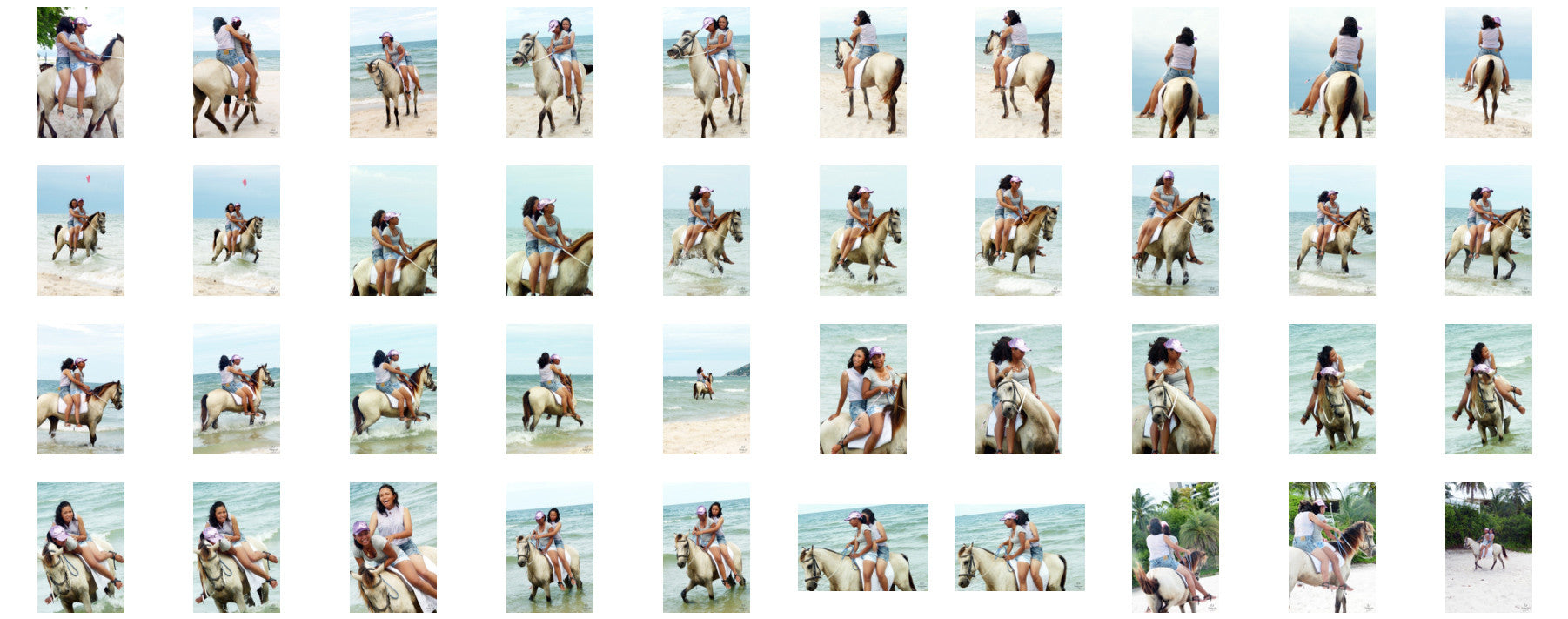 Nam and Titaporn Riding DOUBLE Bareback on Buckskin Horse, Part 7 - Riding.Vision