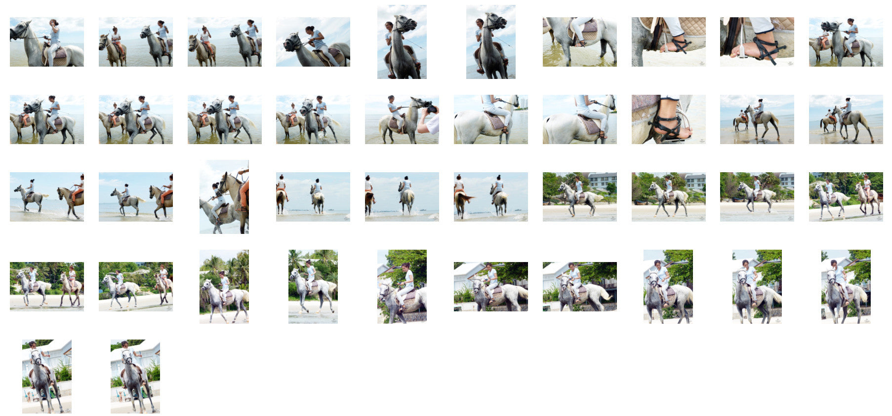 Som in Jodhpurs Riding with Saddle on White Arabian Horse, Part 7 - Riding.Vision