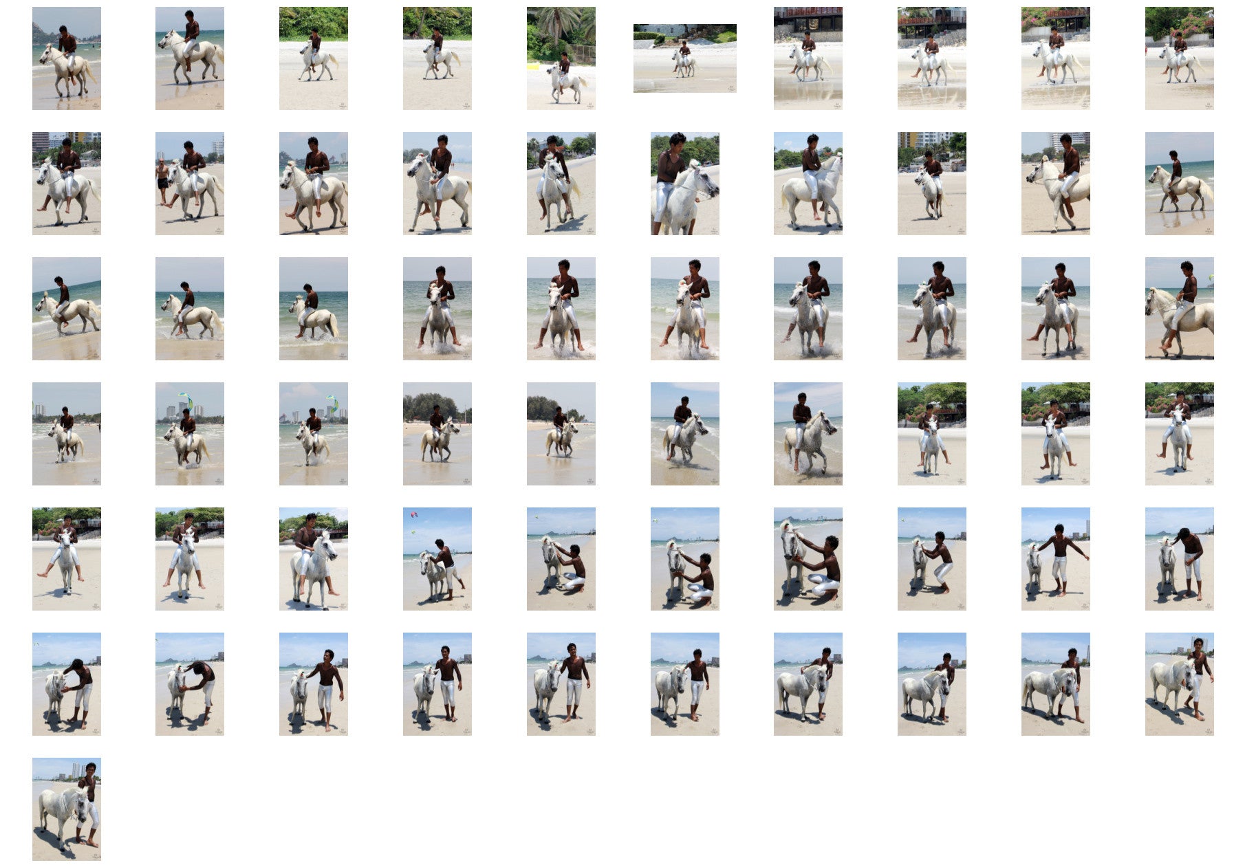 Leon in Silver Leggings and Netshirt Riding Bareback on White Pony, Part 9 - Riding.Vision