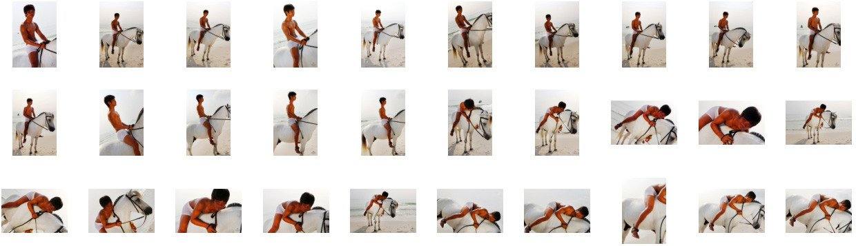David in White Spandex Shorts Riding Bareback on White Pony, Part 1 - Riding.Vision