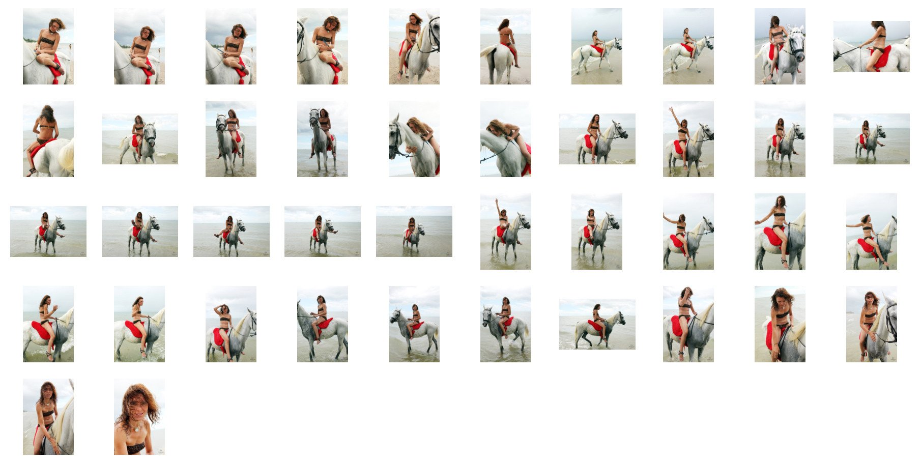 Claire in Bikini Riding Bareback on White Arabian Horse, Part 2 - Riding.Vision