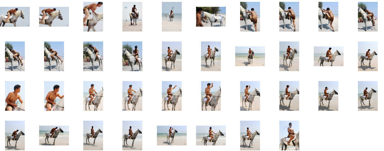 Leon in Brown Sprinter Shorts Riding with Saddle on White Arabian, Part 3 - Riding.Vision