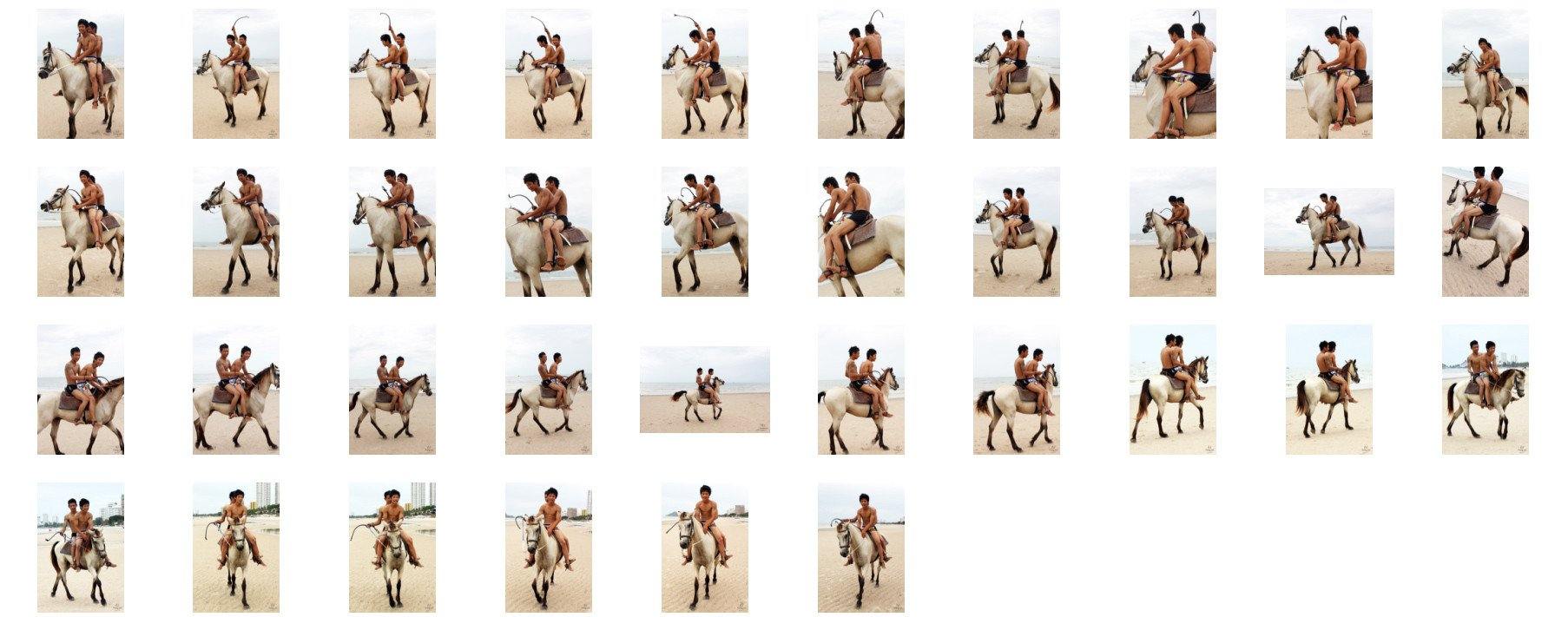 David and Thaksin in Shorts Riding Double with Saddle on Buckskin Horse, Part 10 - Riding.Vision