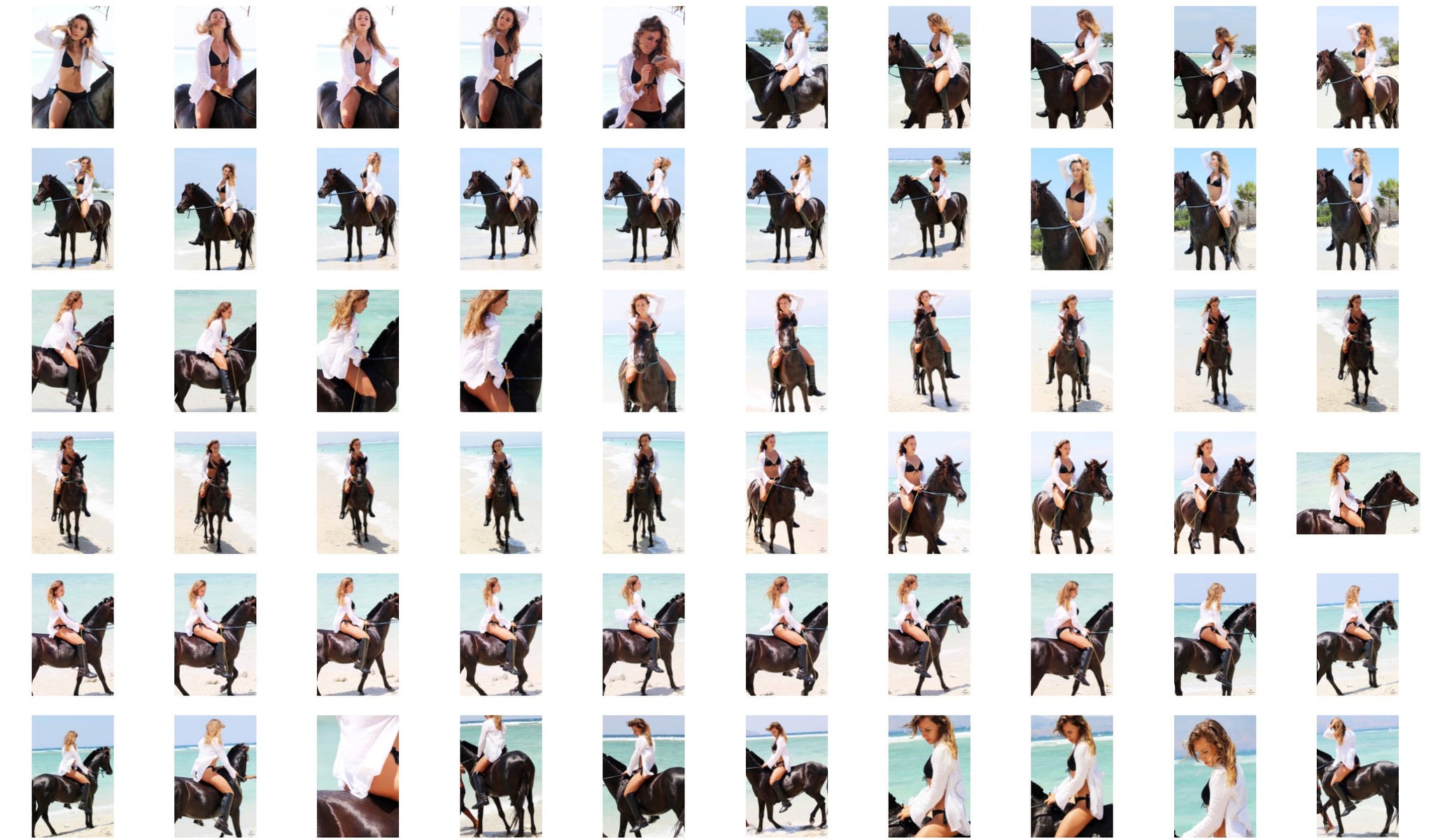 Anastasiya in Ridingboots Riding Bareback on Brown Pony, Part 1 - Riding.Vision