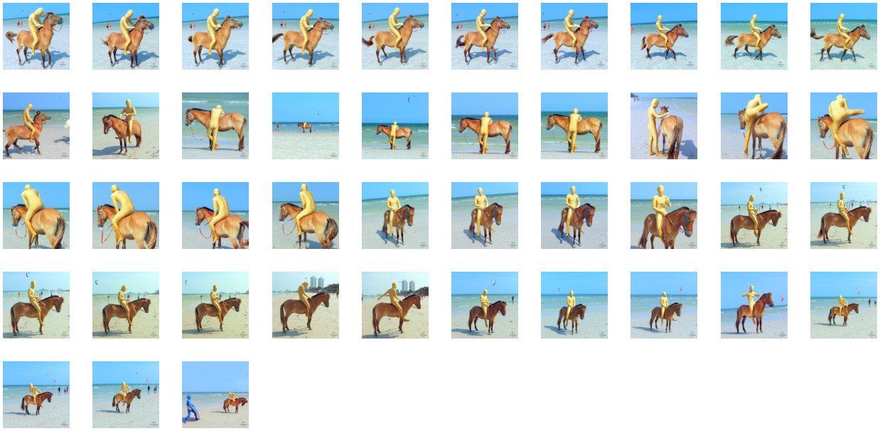 Golden Zentai Riding Bareback on Golden Pony, Part 1 - Riding.Vision