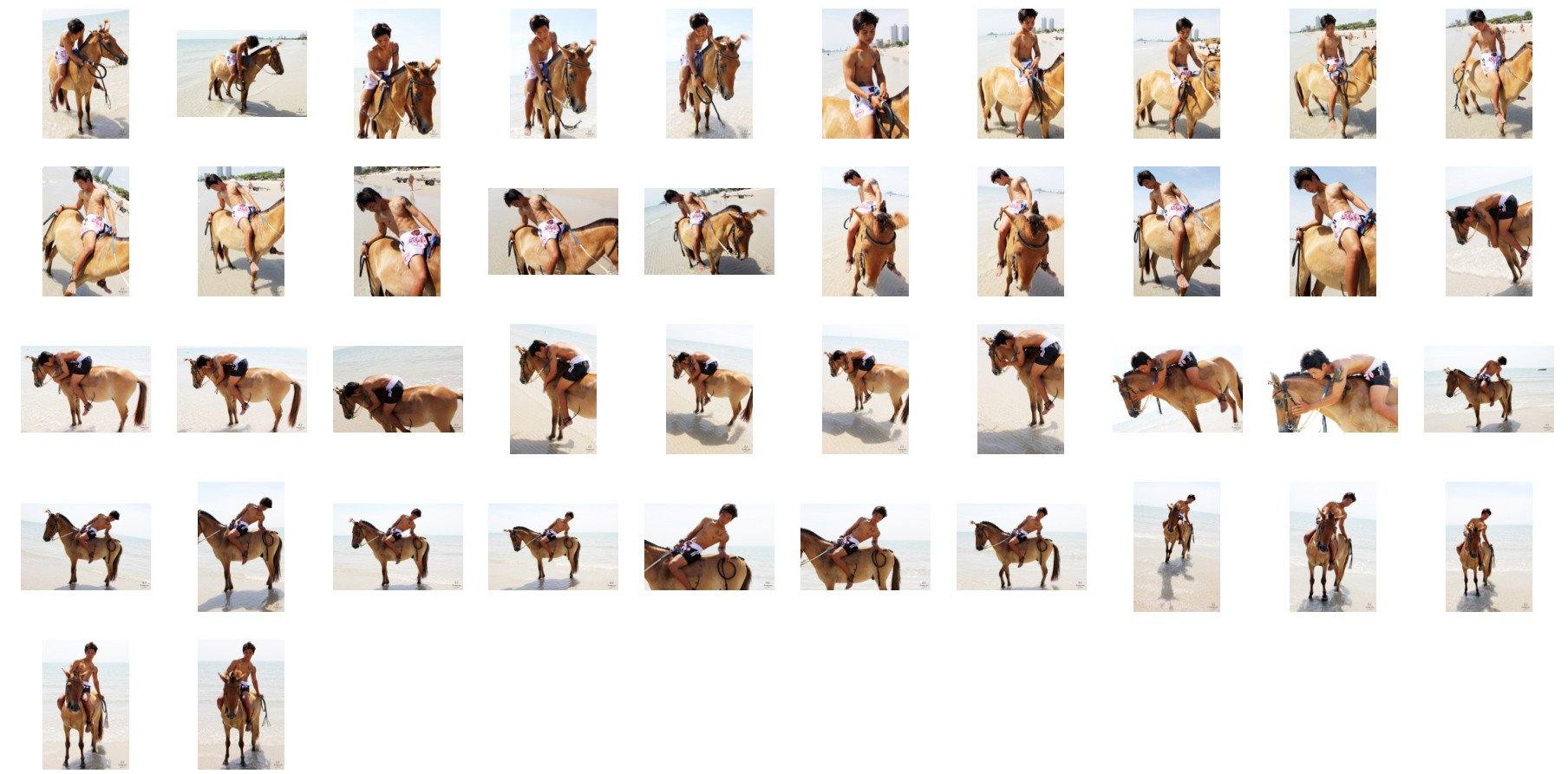 David in Thaibox Shorts Riding Bareback on Golden Pony, Part 2 - Riding.Vision
